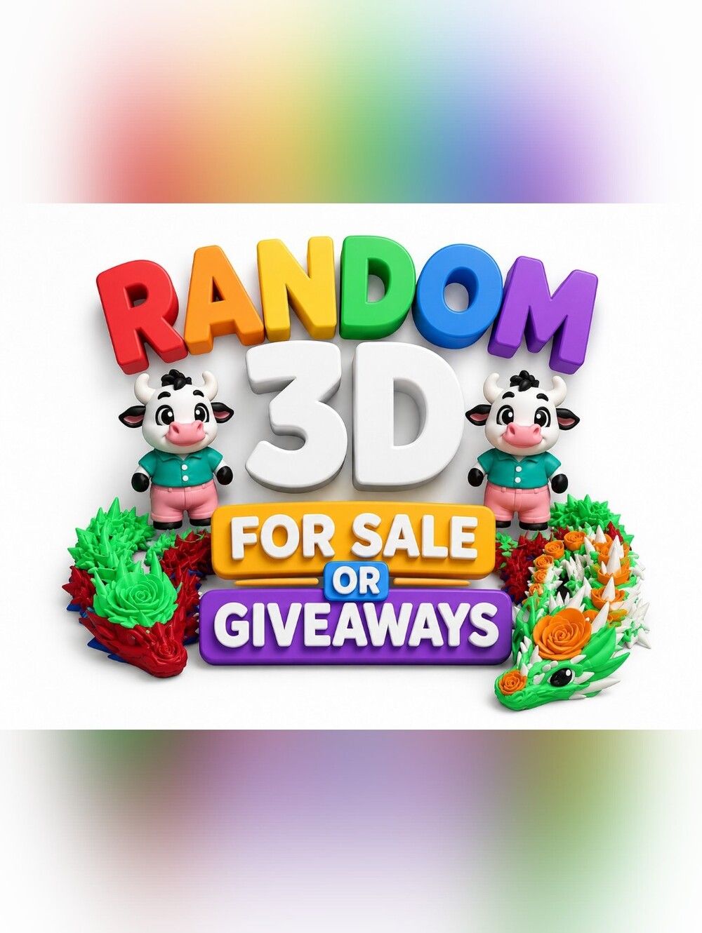 BEADS AND BANTER 3D RANDOM FOR SALE OR GIVEAWAY AS SEEN OM CAMERA